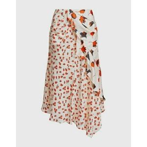 Self Portrait Asymmetric Floral Printed Skirt Size 6